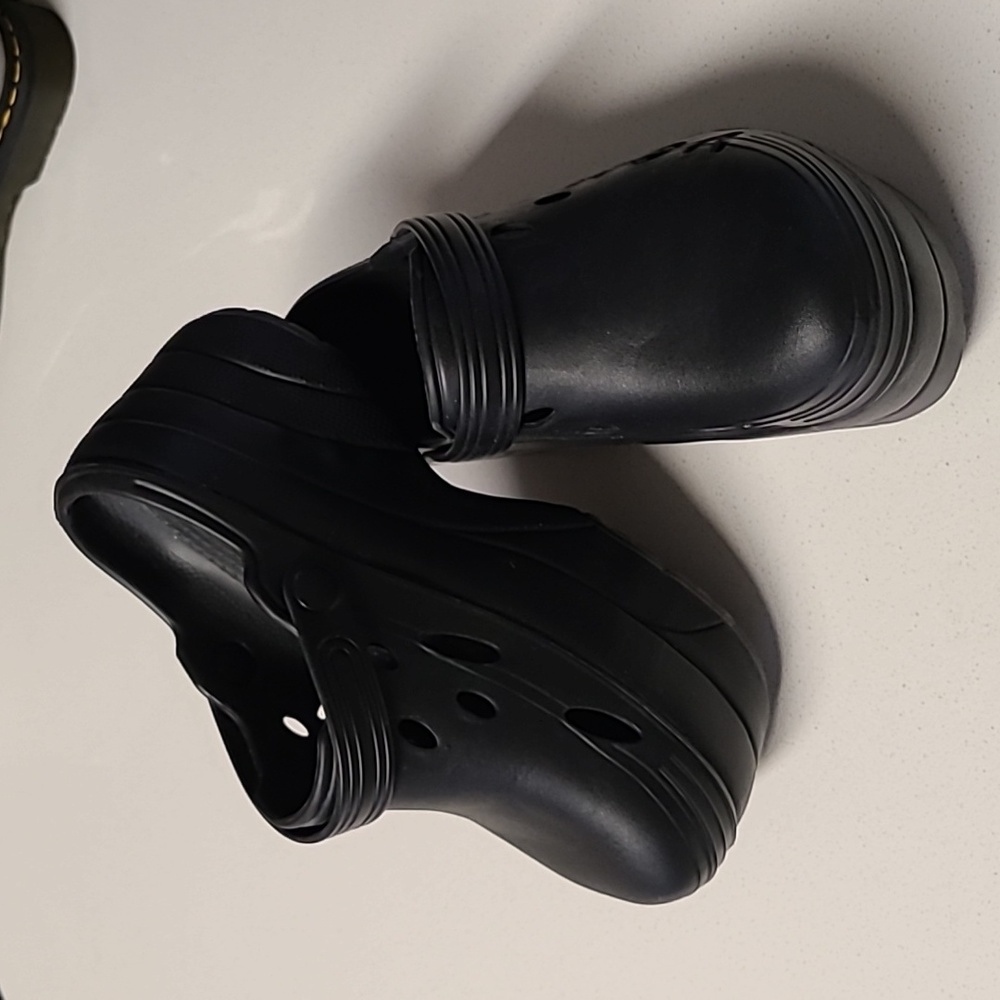 Croc Style Chunky Platforms